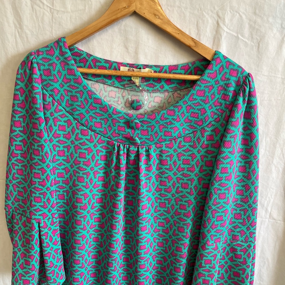 🦋Aryeh dress👗 Anthropology hot pink animal print